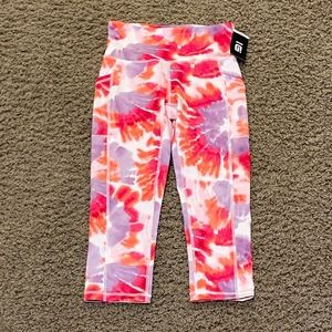 Rainbow tie die leggings